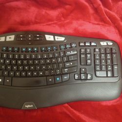 Logitech Wave Wireless Ergonomic USB Keyboard K350