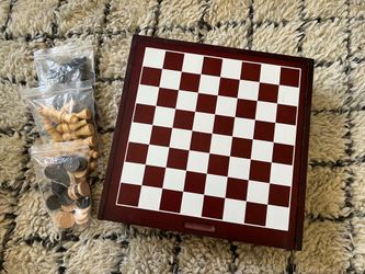 Wooden Chess Board Set - READ DESCRIPTION