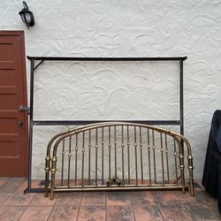 Brass Bed Head And Foot, King Size Frame
