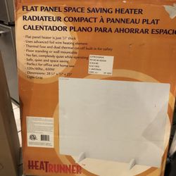 NEW FLAT PANEL SPACE SAVING HEATER