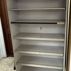 3 X Metal Shelves/bookcases 