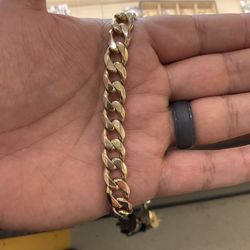 14k Solid Cuban Bracelet 