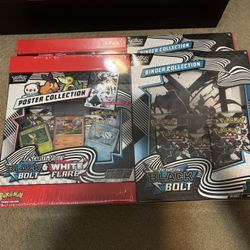 Pokémon Black Bolt White Flare Poster/Binder Bundle