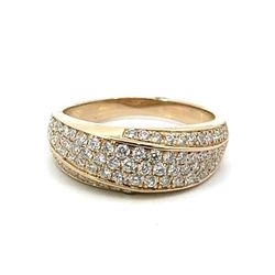 Woman’s Ladies 14k Yellow Gold .75 CTW Diamond Band Ring Size 7 GP3122965