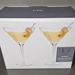 Set Of Two Martini Glasses