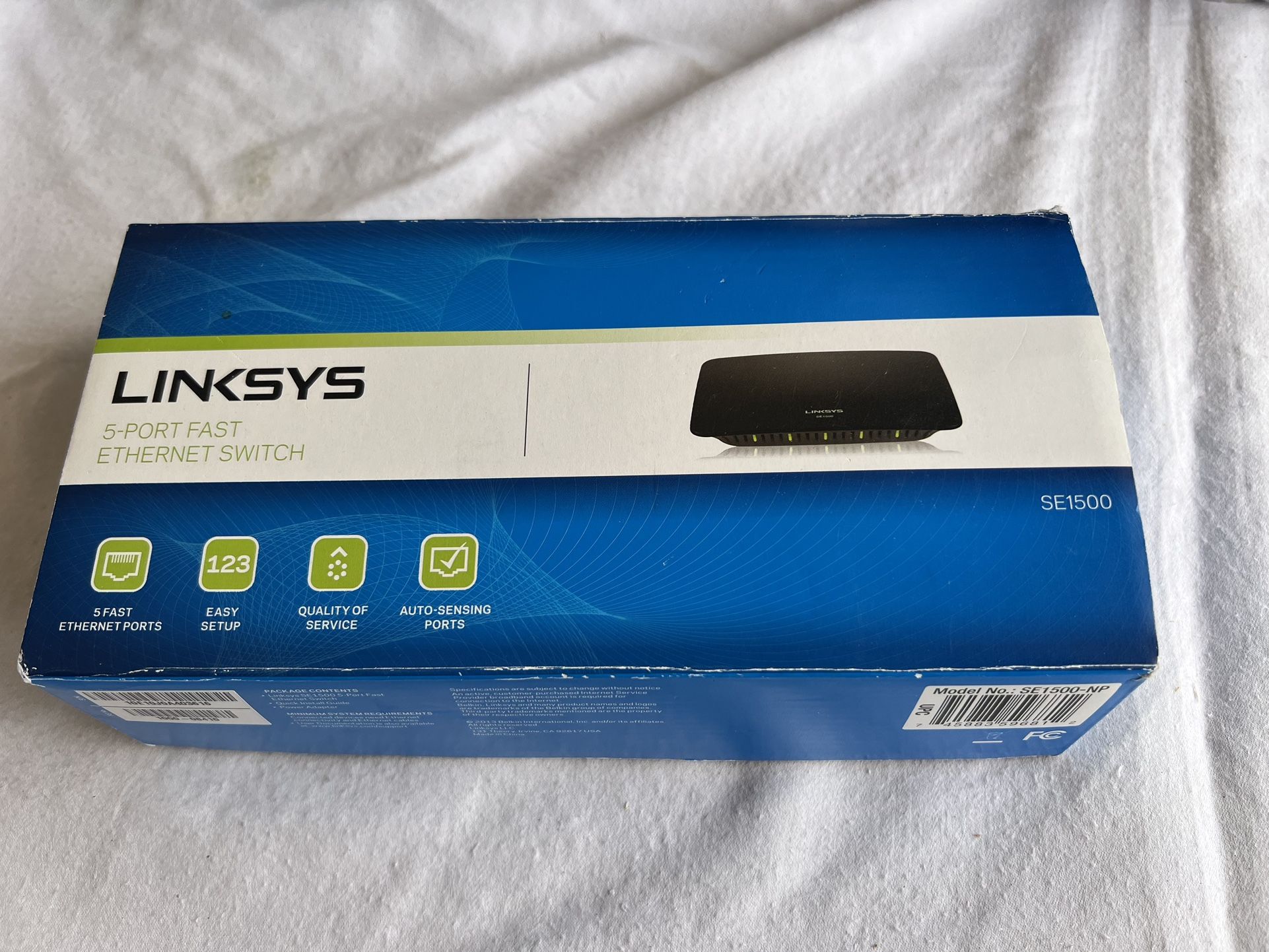 Linksys SE1500-NP 5-port fast Ethernet switch