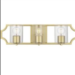 Teigen 23.5-in 3 - Light GoldTraditional Vanity light
