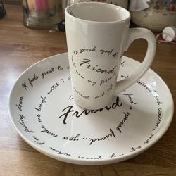 Plate And Mug Set