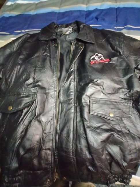 Leather Bull Rider Jacket
