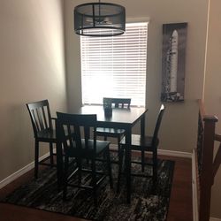 Dining Table and Chairs, Bar Height