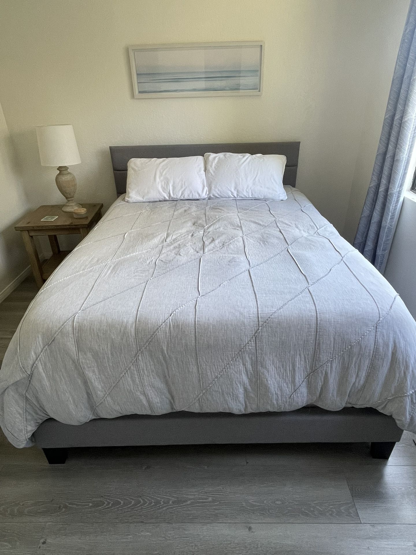 Queen Fabric Bed frame 