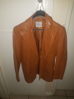 Vintage Brown Leather Jacket