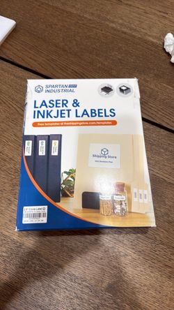 Spartan Industrial Laser & Inkjet Labels 2.5 Circles , 12 labels per sheet, 250 sheets plus bonus 100 sheets