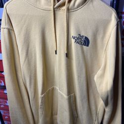 Yellow North Face Hoodie Size Large Used