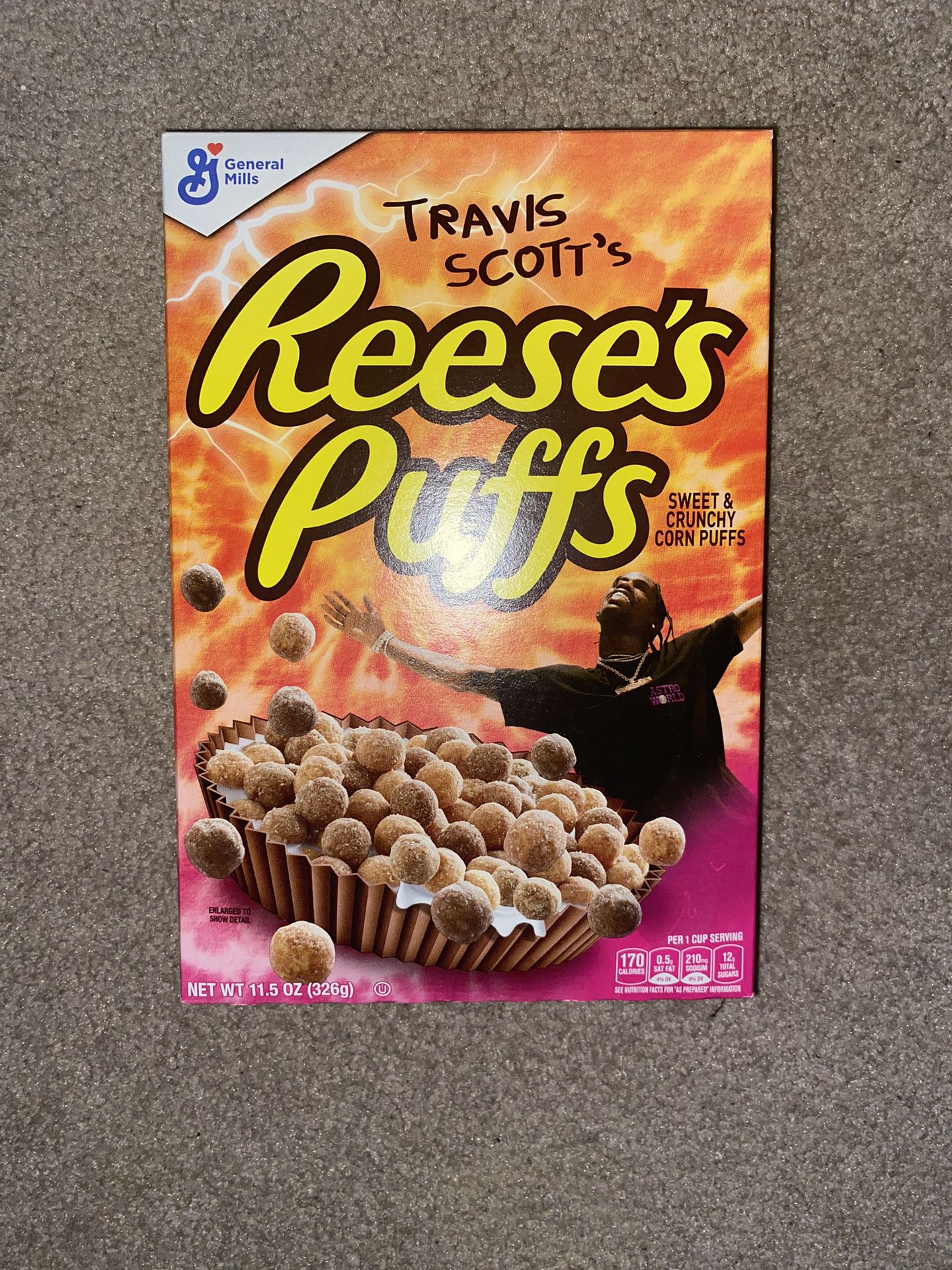 basketbal Bek telefoon Travis Scott Reese's Puffs Cereal! for Sale in Fairview, OR - OfferUp