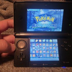 Nintendo 3ds Cosmo Black Custom Video Game Console 