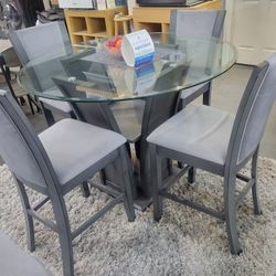 Nuevo Juego De Comedor 4🪑 Sillas Pagó Inicial Es De $54 No Se Necesita Crédito 💳