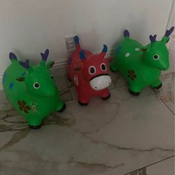 Bouncing Inflatable bull/ deers 3x$20