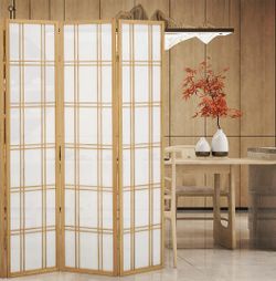 4-Panel Privacy Panel Room Divider 5.9ft High Cross Grid Room Partitions and Dividers Freestanding Wall Separator Wall Screens 