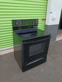 Whirlpool Black Electric Stove