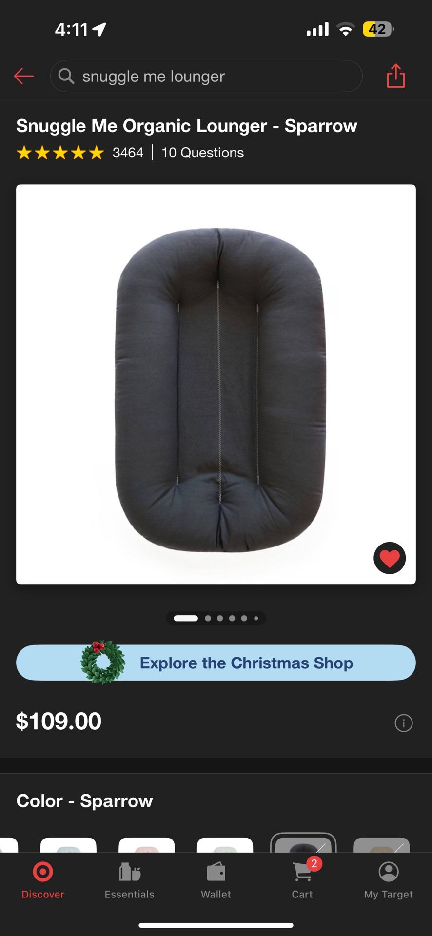 Snuggle Me Organic Lounger