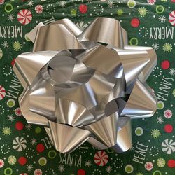 XL Gift Bow Silver - 11” wide