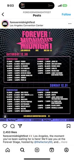 Forever Midnight Ticket