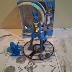 SH Figuarts Pokemon Lucario Figure (Missing Back Fins)