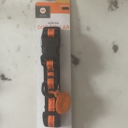 Reflective Dog Collar Orange Sz S Brand New