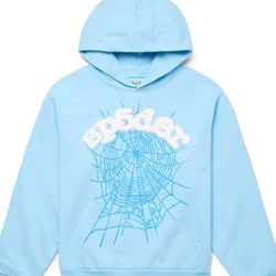 baby blue sp5der hoodie