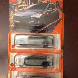 Matchbox Tesla Model X 90/100 Lot Of 4