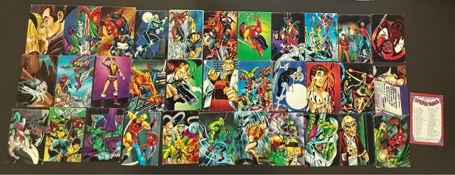 Lot of 33 of the 1992 Marvel 30th Anniversary Spider-Man Trading Cards