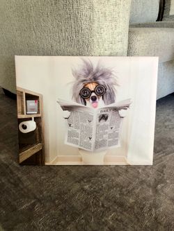 Silly dog picture 5 x 8