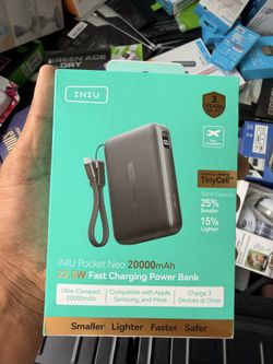 INIU Pocket Neo 20000mAh Power Bank, Open Box, Brand New
