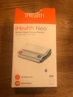 iHealth Neo Wireless Blood Pressure Monitor Upper Arm Cuff Bluetooth New Openbox