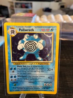 Pokemon Poliwrath Holo Rare Base Set Pokemon Card 13/102