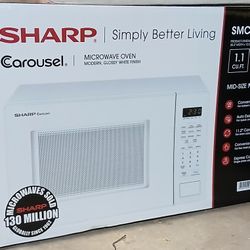 Sharp Carousel 1.1 Cu. Ft. Microwave SMC1131CW