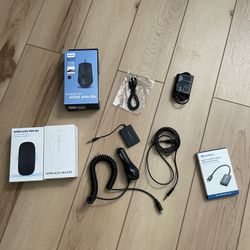  New useful electronics and cords (Beats headphone cord, Aux to Bluetooth transmitter, Aux to aux cable, Aux Extender, Computer mice)