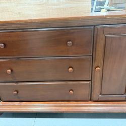 Solid Wood Dresser (cherry I Believe) Baby Cache Brand
