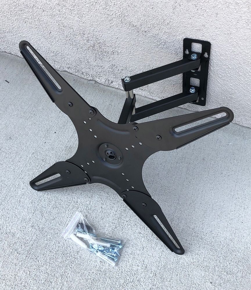 New $12 Full Motion 17”-42” TV Wall Mount Bracket Swivel Max Weight 45lbs, VESA 100-400mm 