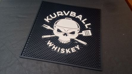 *BAR MAT COUNTER BAR MAT NEW 14"x14" LIQUOR CURVE BALL WHISKEY COUNTER BAR MAT *
