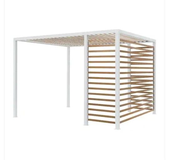 Hampton Bay
Cottington 10 ft. x 12 ft. White Steel Outdoor Pergola