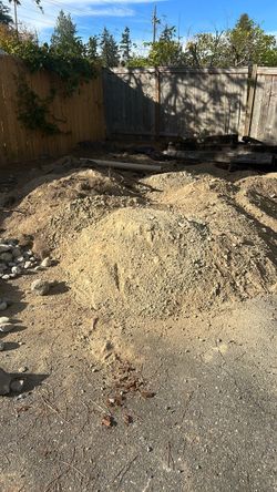 Fee fill dirt and rocks