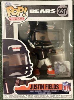 Funko POP! NFL Football Justin Fields Bears Blue Jersey Figure #237 Vinyl