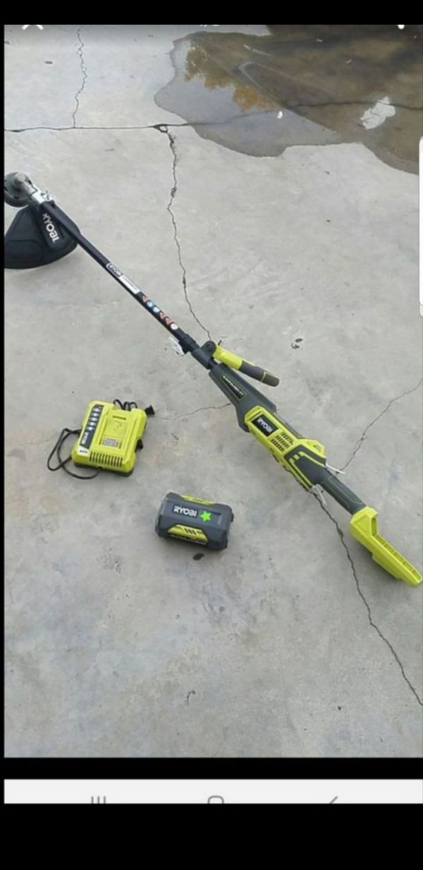 Ryobi 40 Volt Lithium Ion Cordless Attachment Capable String Trimmer 4