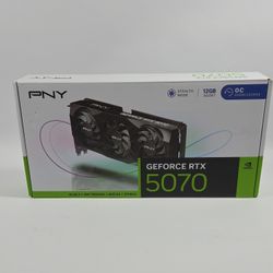 New PNY GeForce RTX 5070 OC 12GB GDDR7 Graphics Card VCG507012TFXPBW1-0