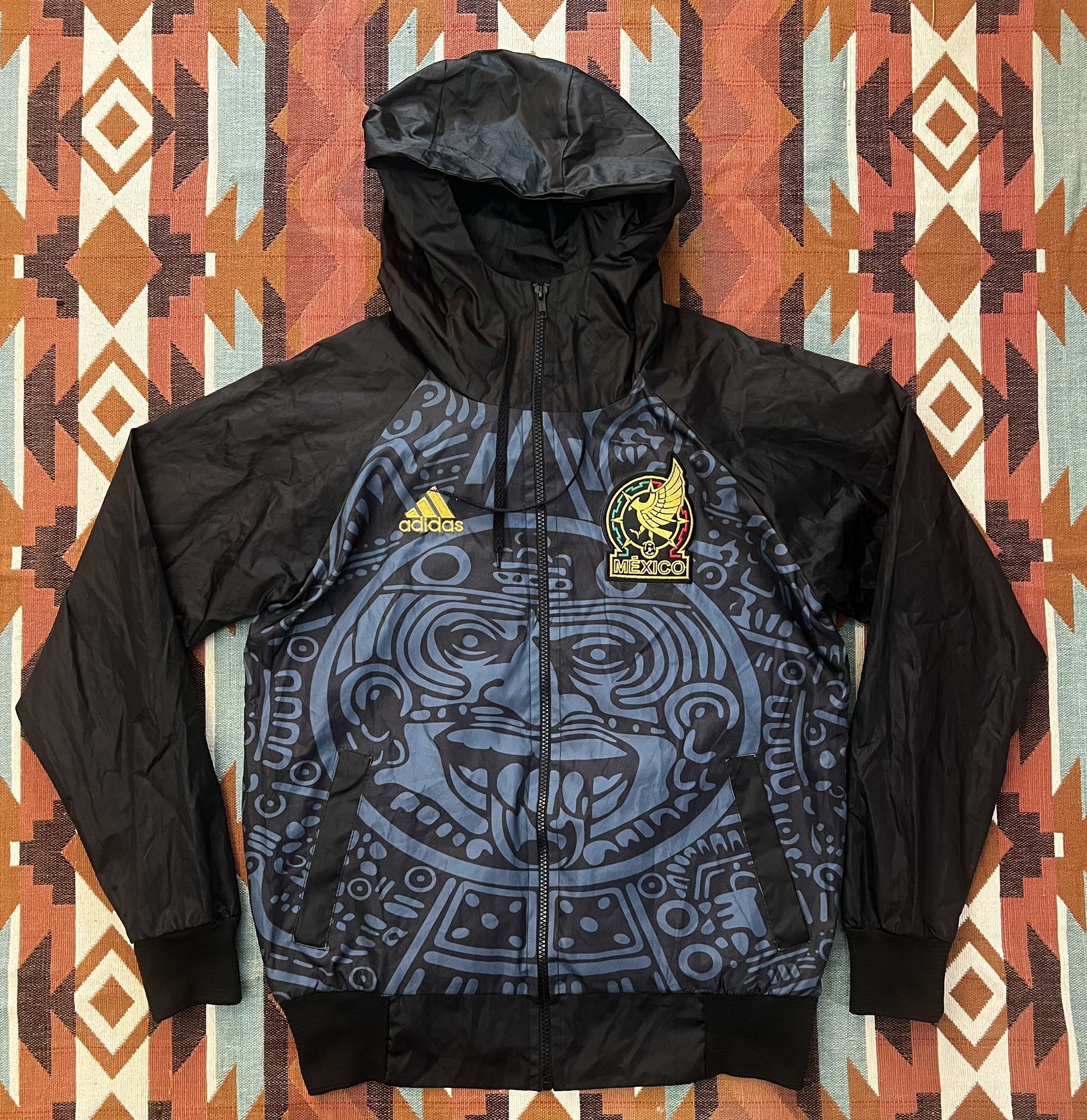 Mexico Nacional Team Full Zip Windbreaker Jacket Men’s Small/Medium
