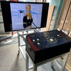 Golden Tee Golf Game, TV and Custom Stand