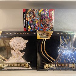 Pokemon Mega evolution ETB’s + Booster bundle