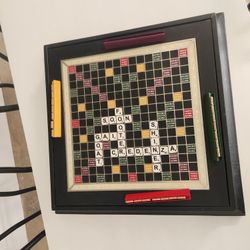 Geoffrey Parker Leather Scrabble Boardgame